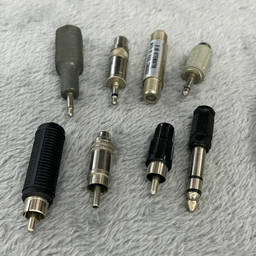 Vintage Audio Adapter Lot Sony PC-1 Japan Cerro MTS-B RCA 3.5mm 1/4 Attenuator